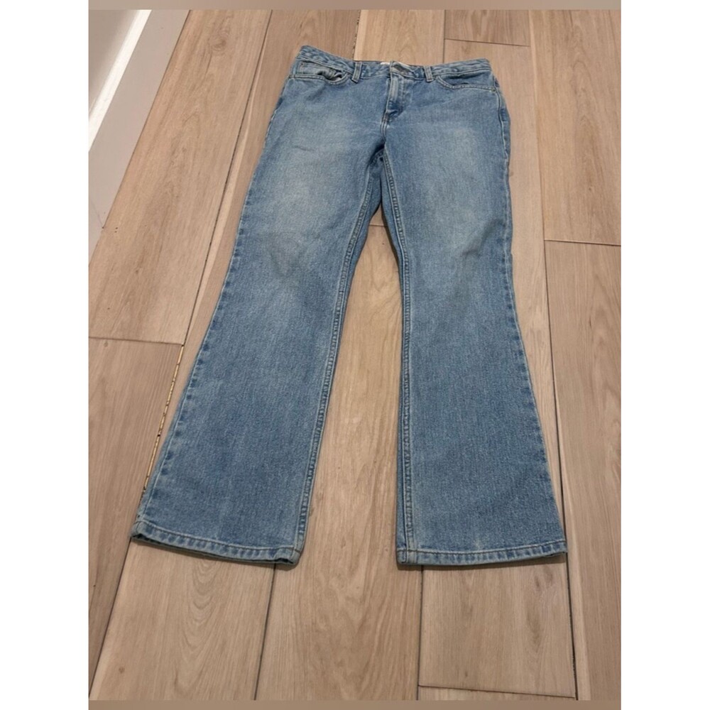 LondonJeans‎ Y2K Medium Wash Bootcut Jeans Labeled Size 8 / Waist 28”
